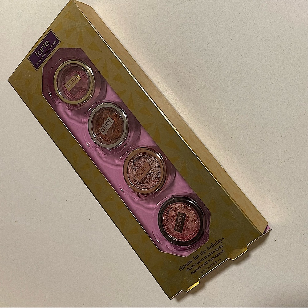TARTE Chrome For The Holidays Chrome Paint Shadow Quad *NEW*